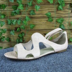 LEON MAX Women Toast Strappy Pink Leather Sz 9 Medium‎ Gently Used 2025